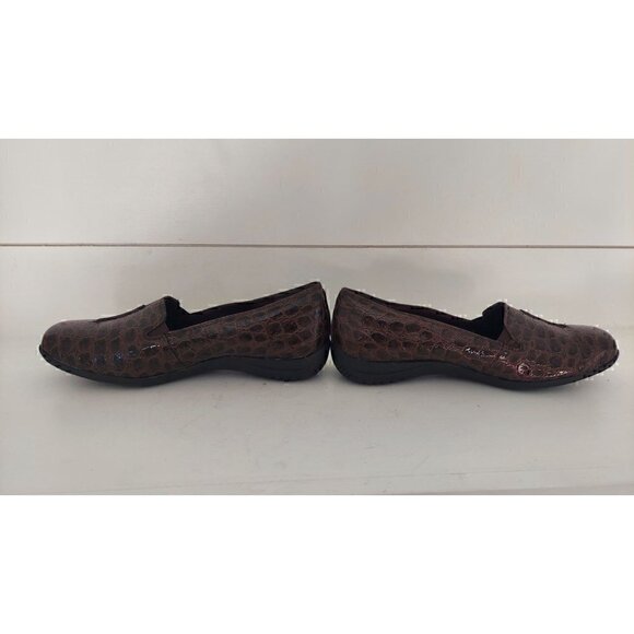 Easy Spirit Purpose Croc Embossed Brown Loafers/NWOB, 12M - Picture 2 of 8